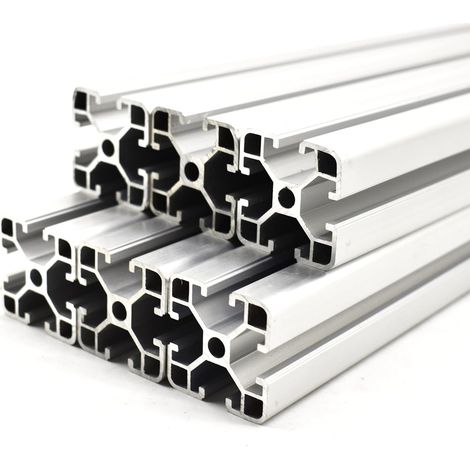6 x Aluminium Profile Spacers 8 40 x 40 mm Cut 1300 mm (1/4)