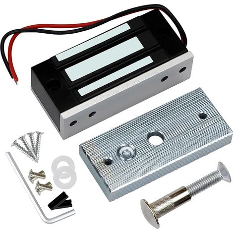 Verrou électromagnétique de contrôle d'accès 60 kg, Serrure magnétique électronique DC12 V, sécurité Contre Les défaillances NC, Mini Serrure de Porte pour système de sécurité électrique (1/5)