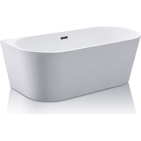 Vasca da bagno freestanding - 170 x 75 x 58 cm - Acrilico - Bianco - 245 L - DIVINA