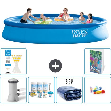 Intex Piscine Easy Set Ronde - 457x84 cm - 7-pièces S282 (1/5)