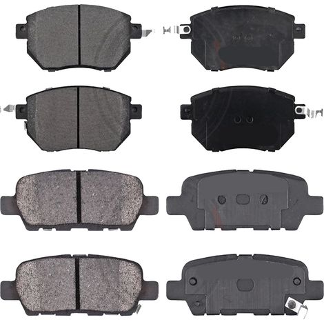 KIT PASTIGLIE FRENO ANTERIORI E POSTERIORI compatibile con ISUZU D-MAX I , D-MAX II (TFR,TFS) / PASTIGLIE FRENANTI AUTO OEM FDB1816 FDB4299 FDB1603,FDB1017 / SOSTITUZIONE DIRETTA / BASSA POLVERE / SIL