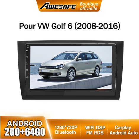 AWESAFE Autoradio Android 13 pour VW Golf 6 (2008-2016) 2Go+64Go avec 9'' Écran Tactile Carplay GPS WiFi Bluetooth Android Auto (1/5)