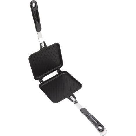 Machine à Sandwichs Chauds Détachables, Poêle Chauffante Double Face Antiadhésive en sergé avec Conduction Thermique Uniforme pour une Utilisation Intérieure et Extérieure (1/5)