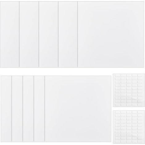 10 Pcs Cache Trou Mural Plat en Plastique, Plaque de Recouvrement de Plafond avec 100 ruban Adhésif Double Face pour Sol Ou Mur, 25.2x25.2cm (1/5)