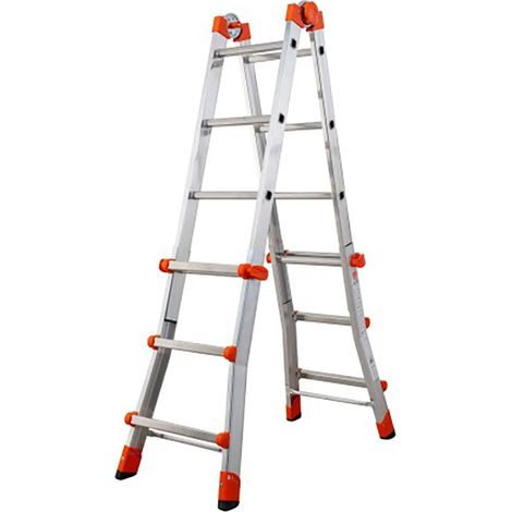 Scala telescopica gierre al015 capacità 150 kg alluminio