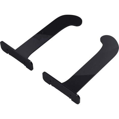 Set mit 2 Wandhalterungen für Yogamatten, Wandaufbewahrung für Fitnessstudios, schwarz.