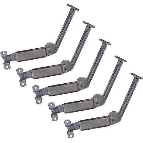 Tiges de support de fixation en fer robuste, à surface lisse pour une installation facile. Lot de 5. Compatibles avec les armoires, canapés, tabourets et coffres à jouets (20 x 5 x 3 cm). (1/5)
