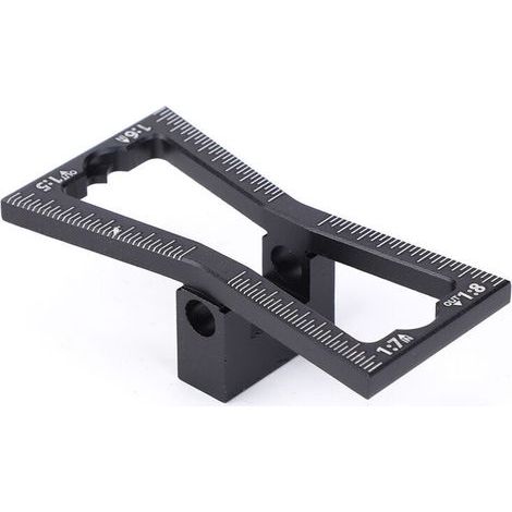 Gabarit de marquage à queue d'aronde en aluminium – Outil de guidage précis pour menuiserie bois, 20 x 15 cm
