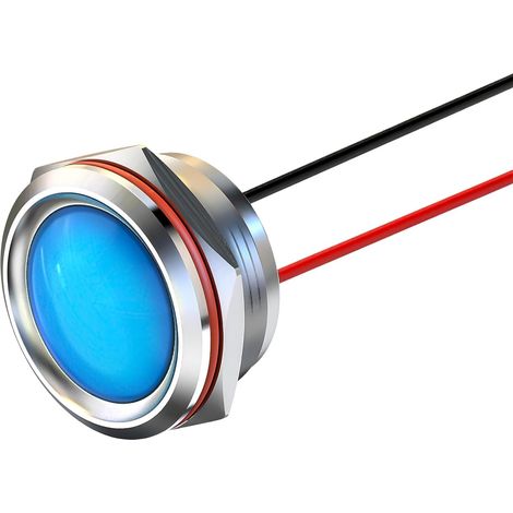 Voyants lumineux métalliques, lampe de signalisation bleue 22 mm 220 V, voyant LED étanche au choix (1/5)