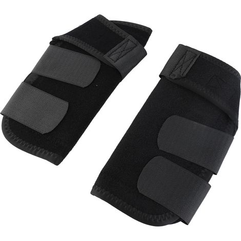 Guêtres de protection pour chevaux en néoprène absorbant les chocs, sangles réglables, protège-jambes pour l'entraînement d'endurance, noir, taille S (1/5)