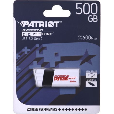 Patriot Rage Prime 600 MB/s 512GB USB 3.2 8k IOPs