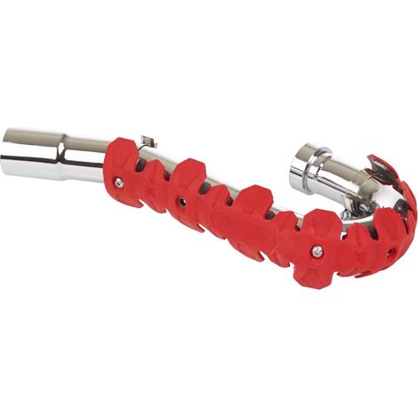 Cache-collecteur d'échappement court Polisport 22 mm 4T, rouge et durable
