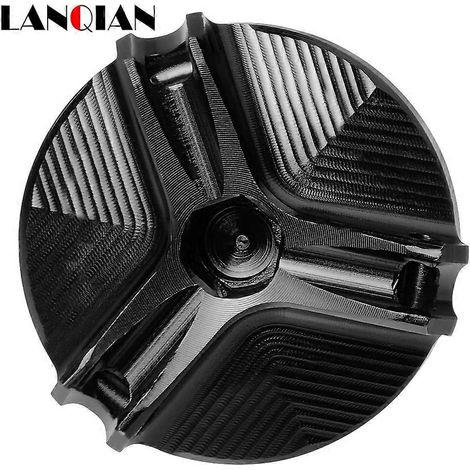 Aplicable a DUCATI HYPERMOTARD 1100 MONSTER 1100 EVO MULTISTRADA 1000/1100S STREETFIGHTER 1098 S/840 Tapa del tapón de llenado de aceite del motor (negra) (1/5)