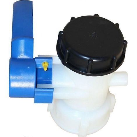 1 Bouchon de robinet de vidange en plastique pour conteneur IBC, filetage grossier S60x6, durable (1/4)