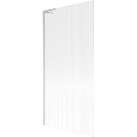 Mexen Next L paroi de baignoire 1-volet 90 x 150 cm, rayures, nickel brossé - 895-090-000-03-09-97 (1/5)