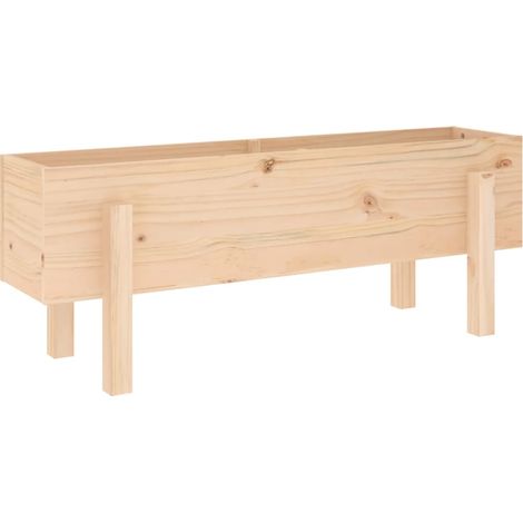 Maison Exclusive - Fioriera Rialzata da Giardino 101x30x38 cm Legno Massello Pino