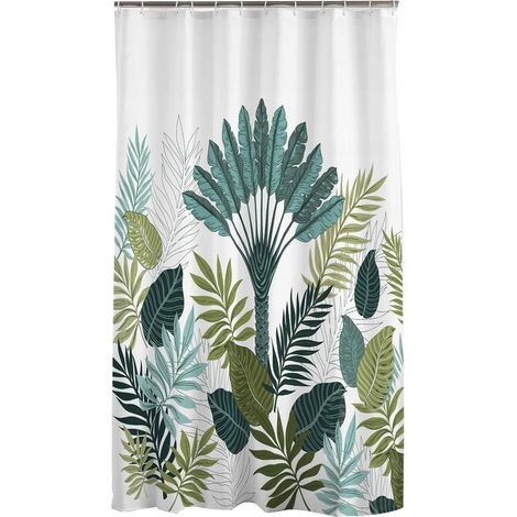 Duschvorhang aus Textil, Badewannenvorhang, Duschvorhang