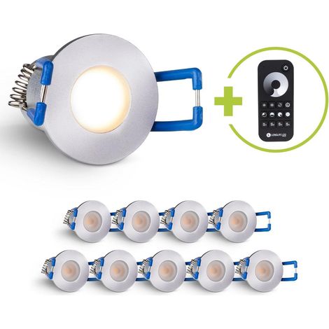 Einbaustrahler Mini Livorno 3W 2700K IP65 - Farbe: silber - Anzahl: 10x (1/5)
