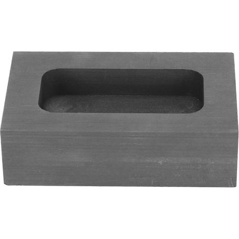 Moule en graphite 70 x 45 x 20 mm (extérieur) x 50 x 25 x 10 mm (intérieur) - Refroidissement rapide, chauffage, stabilité thermique - Moules de fusion pour l'or (1/5)