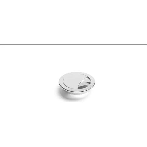 Piedino rettangolare effetto alluminio con flangia quadrata sottile 55x120mm - 776R High
