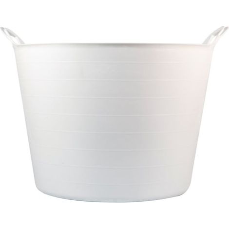 Bellota – Seau blanc 42L en polyuréthane recyclé – Flexible avec poignées renforcées – Haute résistance thermique et chimique – Empilable (1/3)