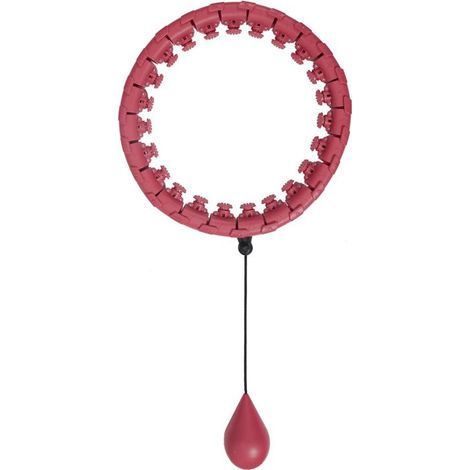 Paris Prix - Cerceau De Fitness réglable 128cm Rose (1/5)
