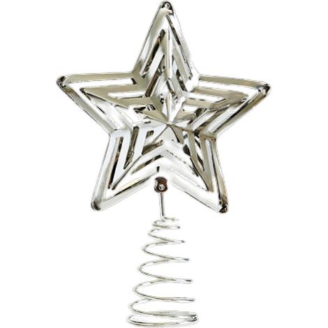 Festliche Weihnachtsbaumspitze aus Eisen, fünfzackiger Stern – die perfekte Ergänzung für festliche Stimmung (1/5)