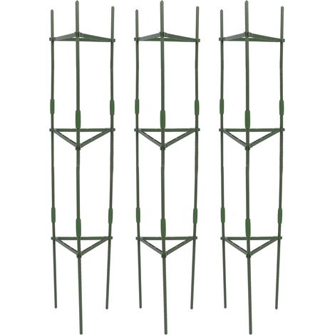 Cage à tomates triangulaire robuste pour jardin et pots de fleurs, intérieur et extérieu (1/5)