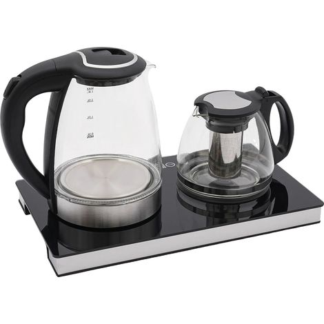 Bouilloire Électrique, Grande Capacité de 1,8L, Petite Capacité de 1L, Puissance 1500W, Tension 220-240V, Fréquence 50/60Hz (1/5)