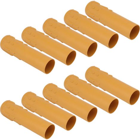 Simulation Couvoirs de Manches de Bougie de Chandelle pour Lustre, Manches de Couvercles de Bougie de Remplacement de 10pc (YELLOW) (1/4)