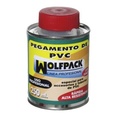Colla PVC Wolfpack Con Pennello 250 ml.