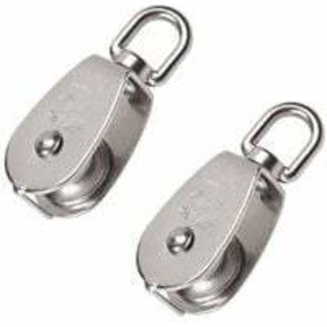 Stück 32-mm-Einzelrollen aus Edelstahl 304, Tragfähigkeit 250 kg – Silber (1/5)