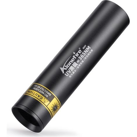 SV57 Torcia LED UV piccola da 3 W, 365 nm, ricaricabile, con luce ultravioletta nera, rilevatore di urina, mini per resina, fluoresceina, minerali con indicatore di carica, batteria integrata