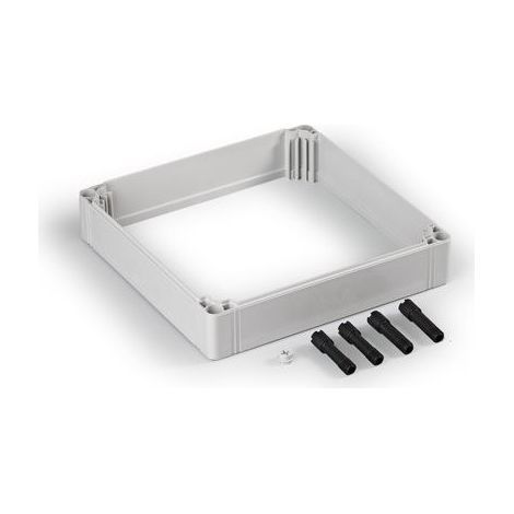 Cadre d extension 300x600x55mm polycarbonate gris pour coffret Cubo O et C
