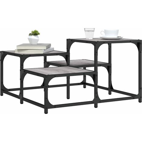 Couchtisch Grau Sonoma 68x68x40 cm Holzwerkstoff