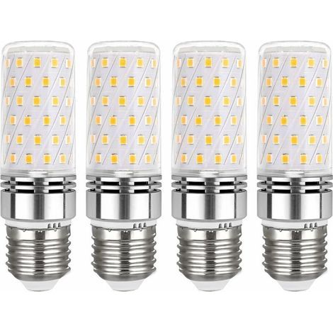 Ampoule E27 Mais LED 16W Blanc Neutre 4000K, 1450LM, 360° Lumiere, Équivalent Halogène E27 100W, AC 230V, Lampe E27 LED Mais Neutre pour Lampe Plafonnier, non-dimmable, lot de 4 (1/5)