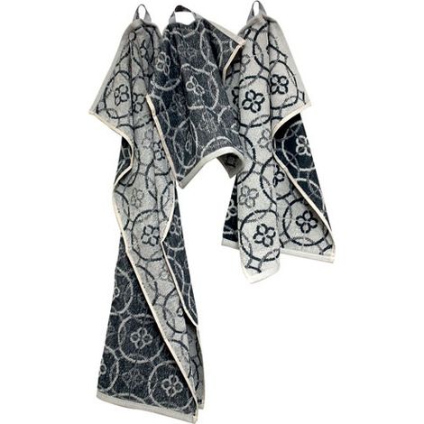 Lotto di 3 strofinacci jacquard di diverse misure grigi - Tissages De Beaulieu