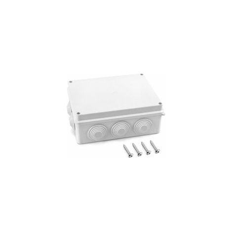 Boite de derivation, IP65 en plastique ABS, etanche exterieur, Blanc, 200 x 155 x 80 mm (1/4)