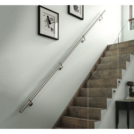 Rothley Stainless Steel Brushed Finish Handrail Kit 3.6M x 40mm