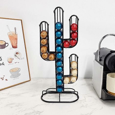 Panier de rangement pour capsules de café, porte-capsules de café, support pour capsules de café (1/4)