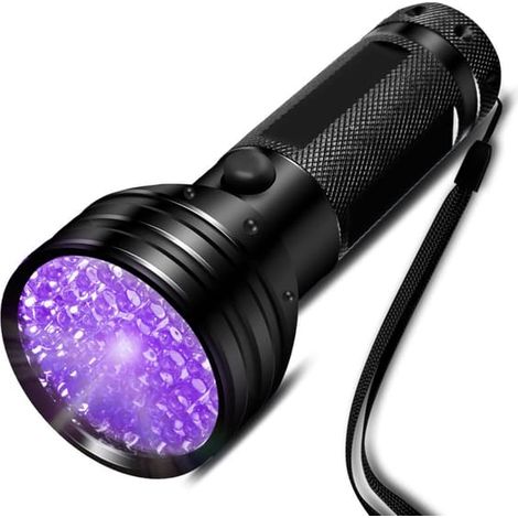 Torcia UV con 51 LED, 395 nm, impermeabile. (1/5)