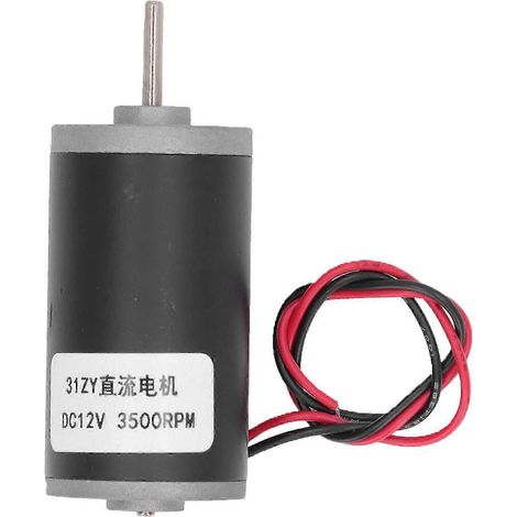 Moteur électrique DC 12V, 3500 tr/min, vitesse réglable, sens horaire et antihoraire, pour chauffage et éclairage. (1/5)