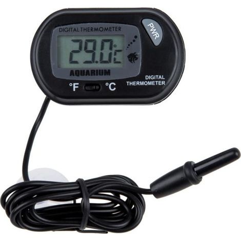 Thermometre d'aquarium- Noir-LCD digital de -50 °C a +70 °C (1/4)