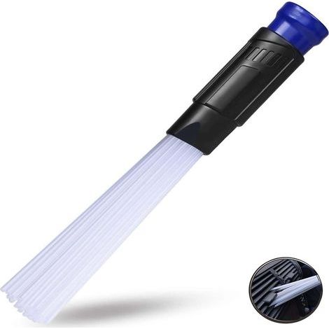Embout Aspirateur Passe Partout, Brosse Accessoires Aspirateur pour Air Vents, Tiroirs, Voiture (1/5)
