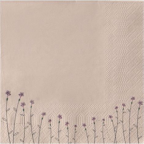 Eglo Servietten Mahuli taupe 16,5 x 16,5 cm - 20er Pack Servietten