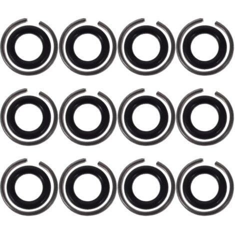 QORVA-Bagues De Retenue pour Clé À Chocs : 12 Ensemble 1/2 Bague De Retenue pour Clé À Chocs avec Joint Torique pour À Pneumatique