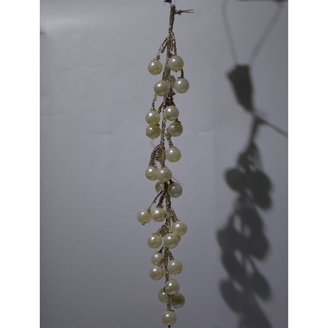Grappolo con perle oro per addobbi palline decorazioni natalizi albero  Natale (1/2)