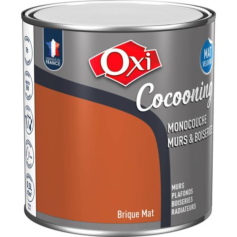 Owatrol-COCOONING MURS & BOISERIES MAT VELOURS-Peinture d'intérieur monocouche pour murs & boiseries fini mat velours-Brique 0.5 litre