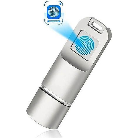 32 GB USB 3.0-Stick mit Fingerabdrucksensor, sicheres Speichermedium mit biometrischem Leser, kompatibel mit PC, Mac und TV, Fingerabdruckerkennungsschutz (1/5)