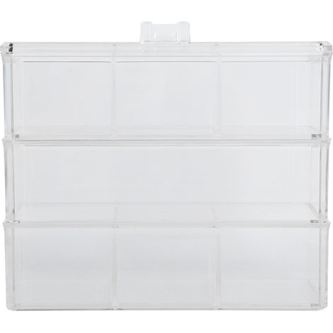 Boîte de Rangement Transparente Multifonction pour Bijoux et Cosmétiques - Organisateur de Salle de Bain (1/5)